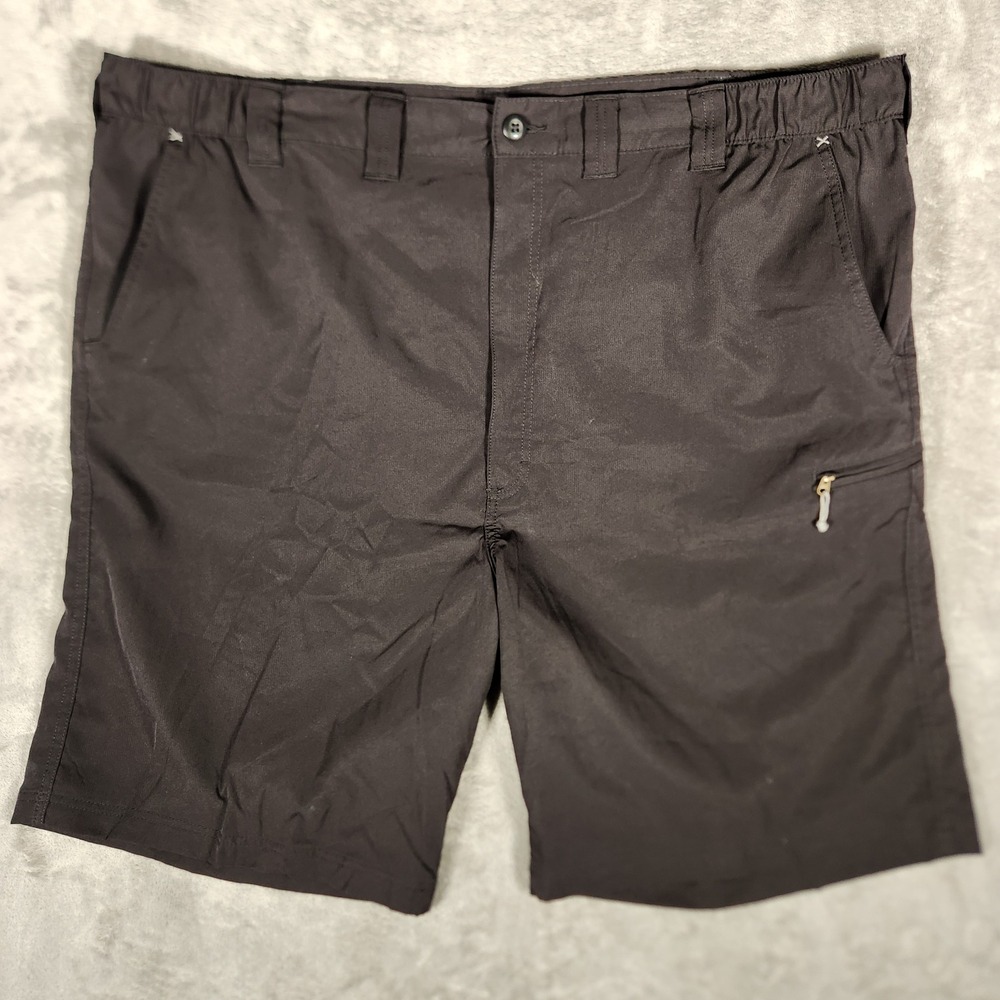 Northwest Territory Hiking Shorts Mens 46 Black Excellent‎ NW926BL Cargo Trail
